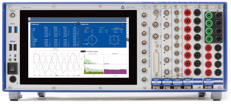 Power Analysis with Precision mixed signal and multi power analyzer DEWE2-PA7