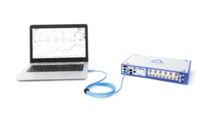 TRIONet Front-End with Laptop for distributed Measurements