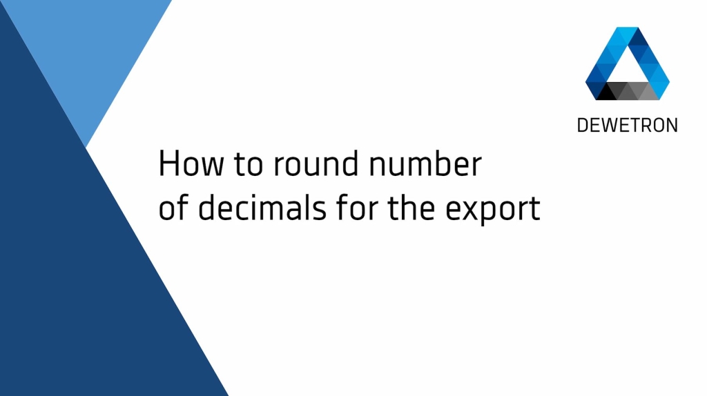 Round Number of Decimals