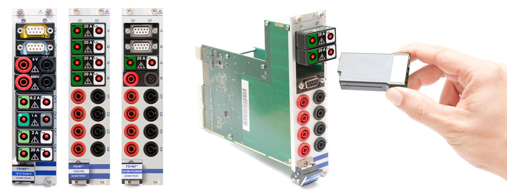 High flexibility with user-exchangeable power modules