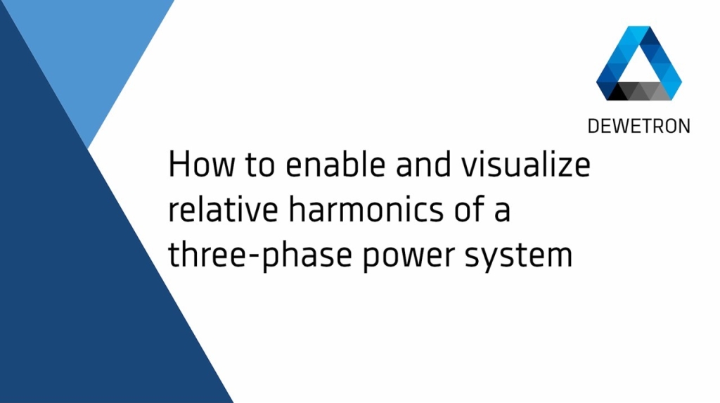 DEWETRON Academy #101: How to enable and visualize relative harmonics