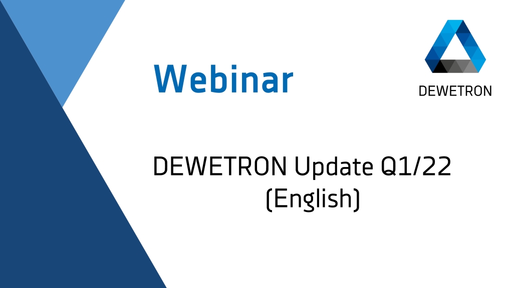 DEWETRON Webinar Q1/22 with OXYGEN 6.0