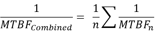 MTBF combined equation